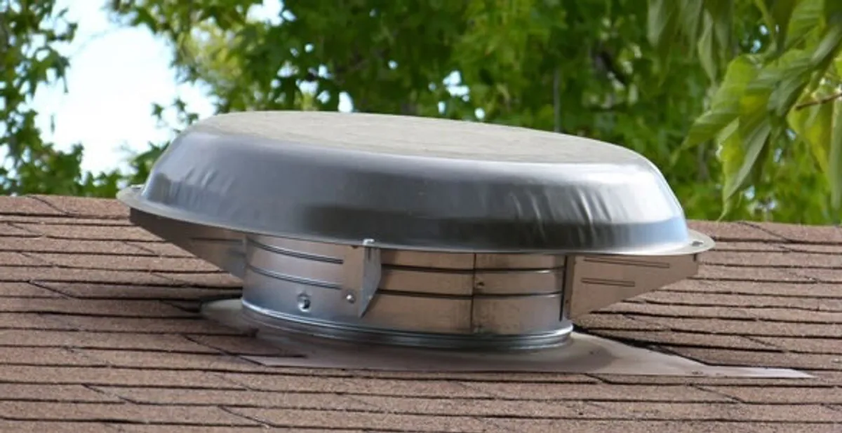 attic fan installation services with low-profile roof ventilation unit in Cape Coral, FL