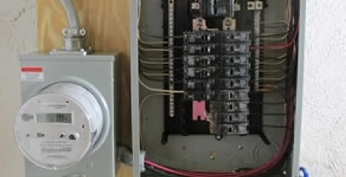 electrical panel upgrade service showing outdated electrical panel prepared for professional replacement in Cape Coral, FL