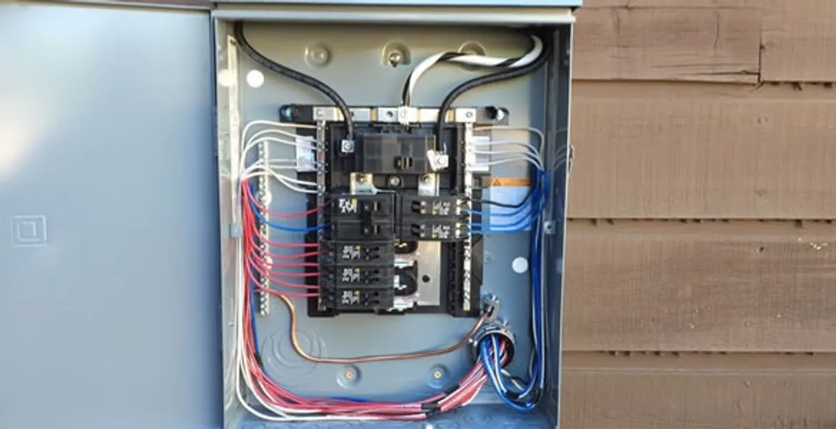 electrical panel upgrade service featuring newly installed electrical panel wired by licensed electricians in Cape Coral, FL