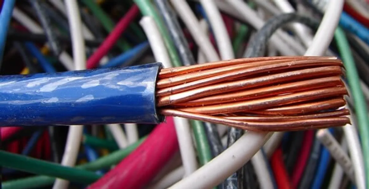 electrical wiring services showing exposed copper conductors and cable preparation in Cape Coral, FL