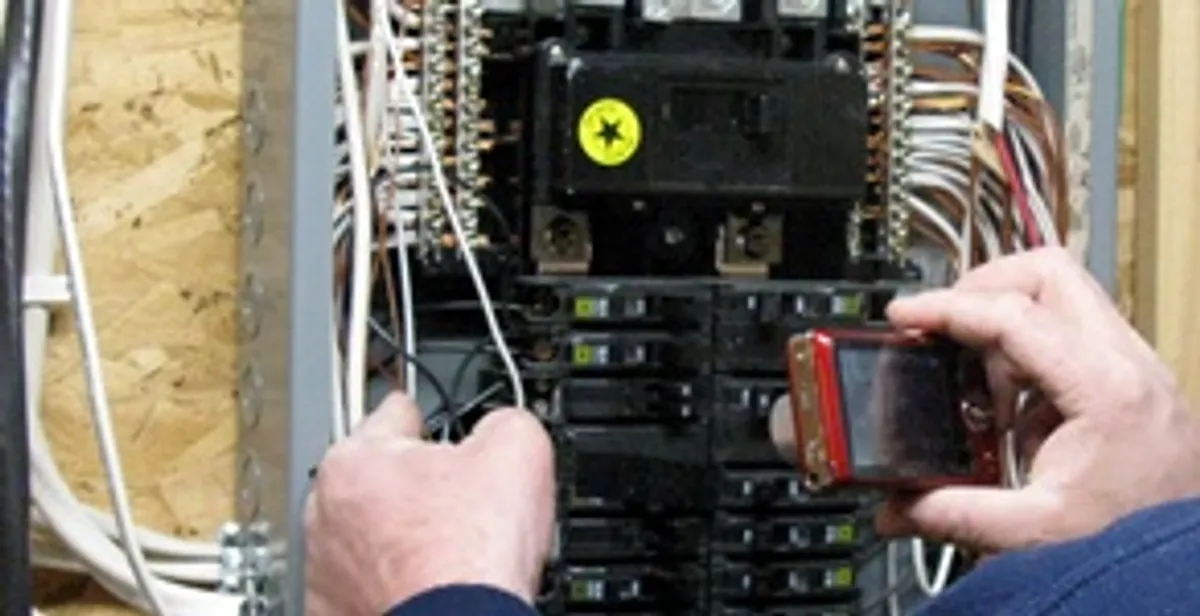 Home electrical inspection of circuit breaker panel by licensed electrician in Cape Coral, FL