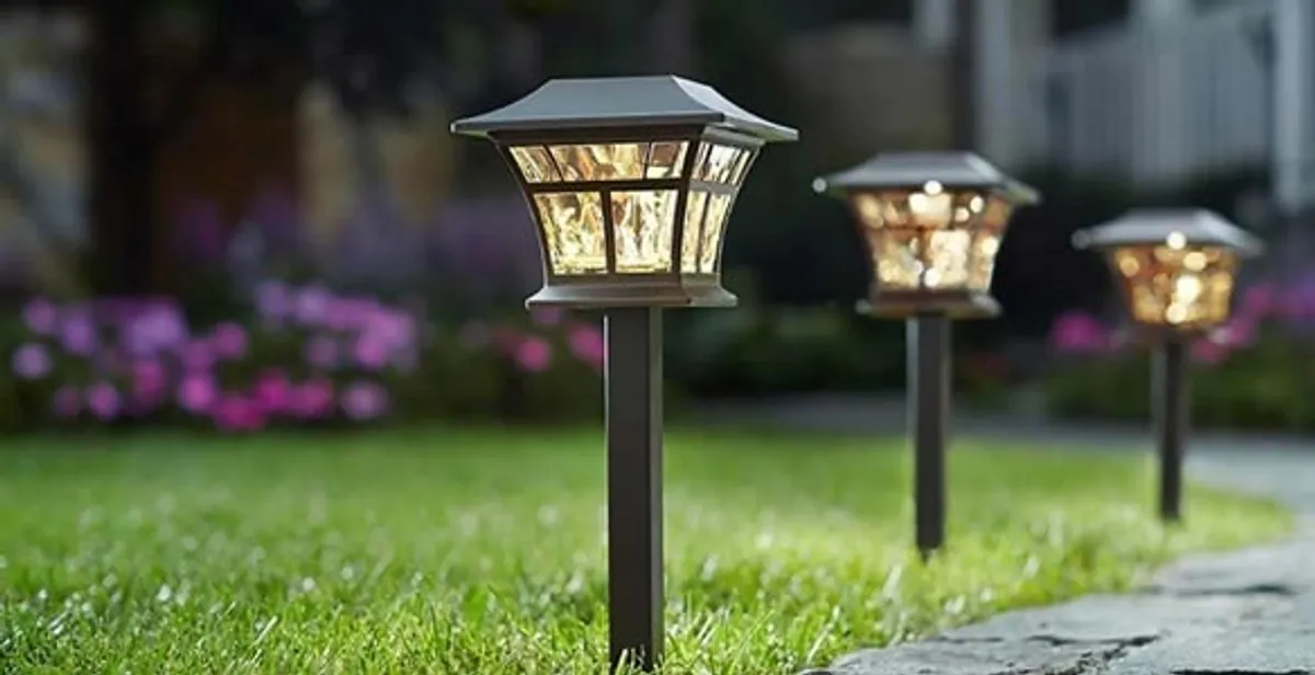 landscape lighting installation services with professionally installed pathway lights in Cape Coral, FL