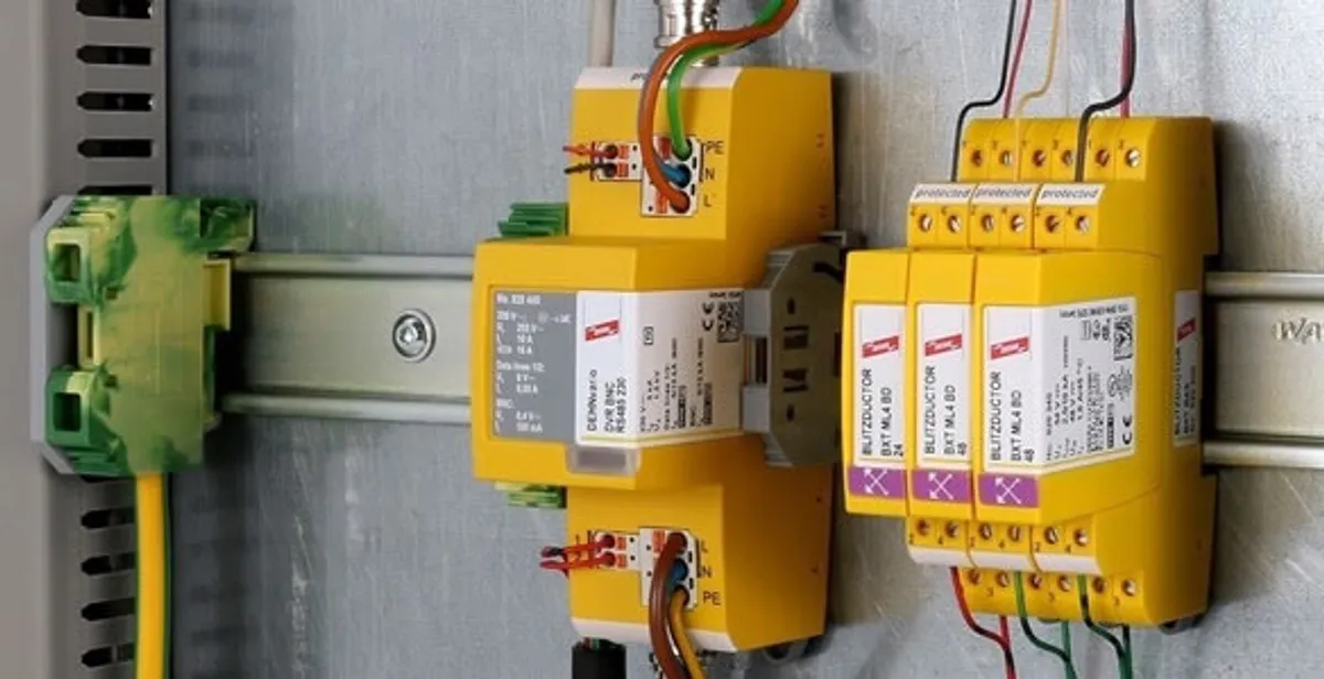 lightning surge protection system with surge suppressors installed by electrical service professionals in Cape Coral, FL