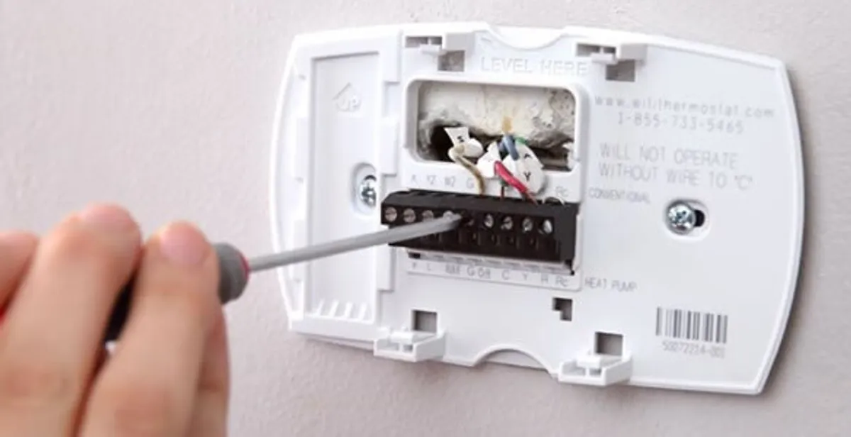 Thermostat installation service with proper wiring and secure wall mounting in Cape Coral, FL