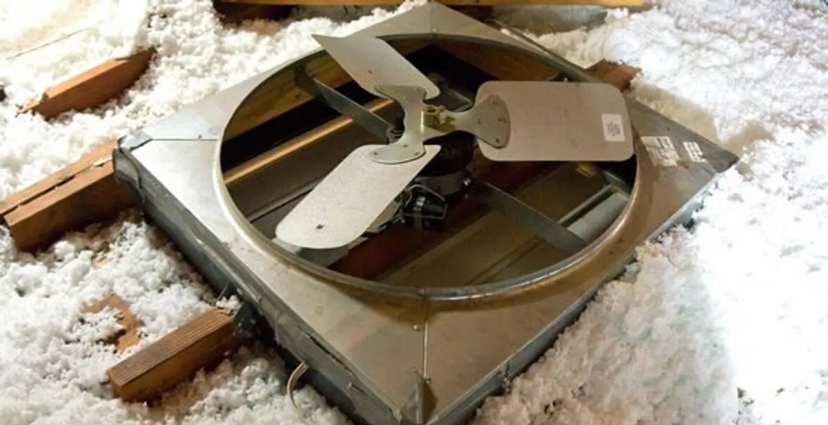 whole house fan installation services with attic-mounted ventilation unit in Cape Coral, FL